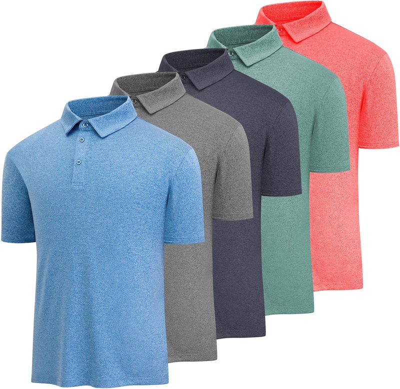 Men's Golf Polo Shirts - Casual Moisture-Wicking Quick-Dry Short Sleeve | Comfortable Fit