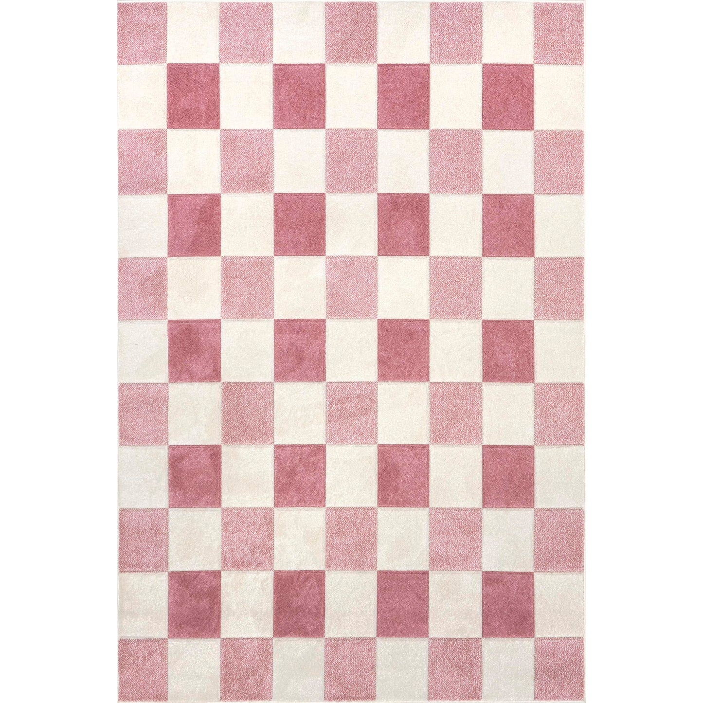 nuLOOM Aubrey Checkered Kids Area Rug, 4x6, Pink