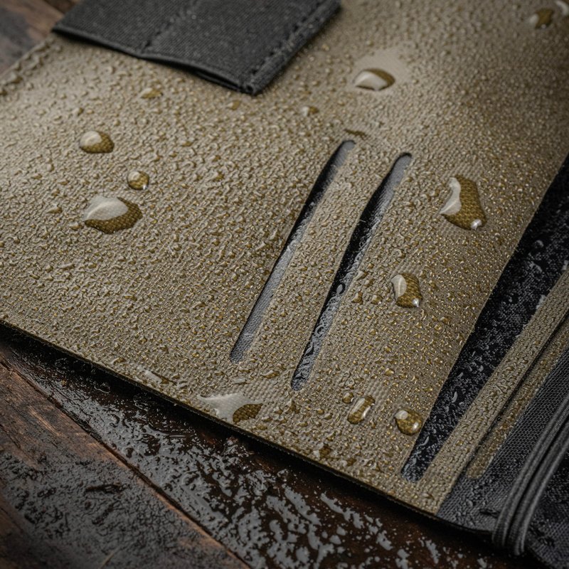 Rite in the Rain Weatherproof Side Spiral Kit: TPU Fabric Cover, 4.625" x 7" Black Notebook, and Tough Mechanical Pencil (No. M973-KIT)