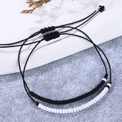 SUMMER LOVE Valentine's Day Gift Best Friend Bracelets Couples Bracelets for 2 Matching Yin Yang His and Her Lover Bracelet Jewelry for Bff Friendship Relationship Boyfriend Girlfriend(Matching bead)