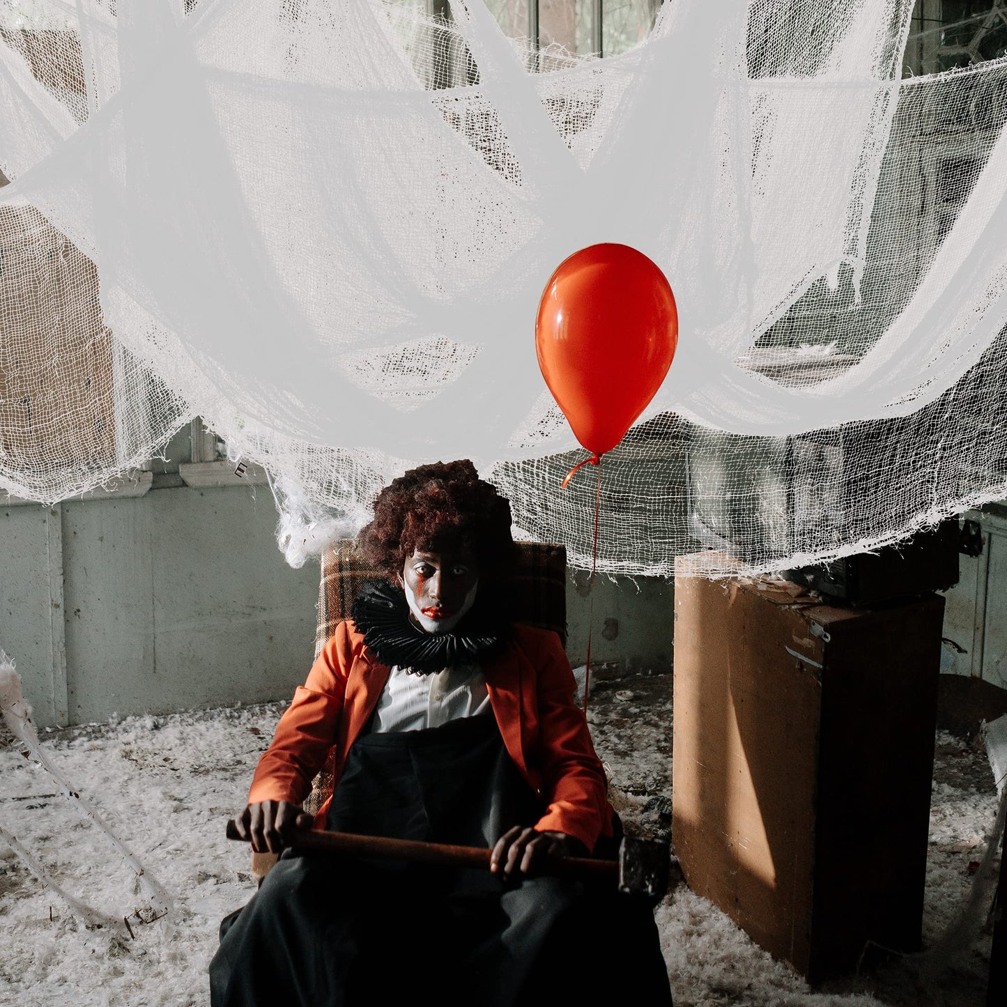 Alpurple 6 PCS Halloween White Creepy Cloth, 30 x 72 Inch Scary Spooky Fabric Cloth, Freaky Loose Weave Creepy Gauze for Halloween Haunted House Party Decoration