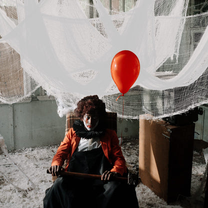 Alpurple 6 PCS Halloween White Creepy Cloth, 30 x 72 Inch Scary Spooky Fabric Cloth, Freaky Loose Weave Creepy Gauze for Halloween Haunted House Party Decoration