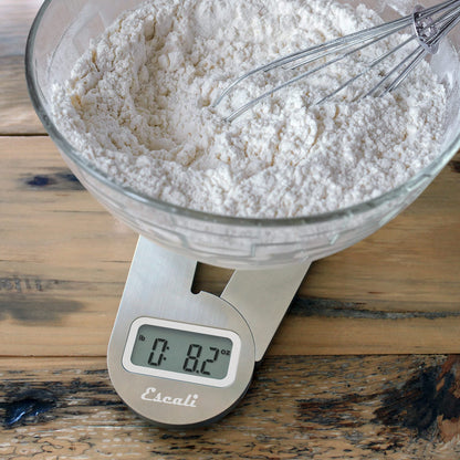 Escali F115 Compact Kitchen Scale, 11 lb/5 kg, Stainless Steel