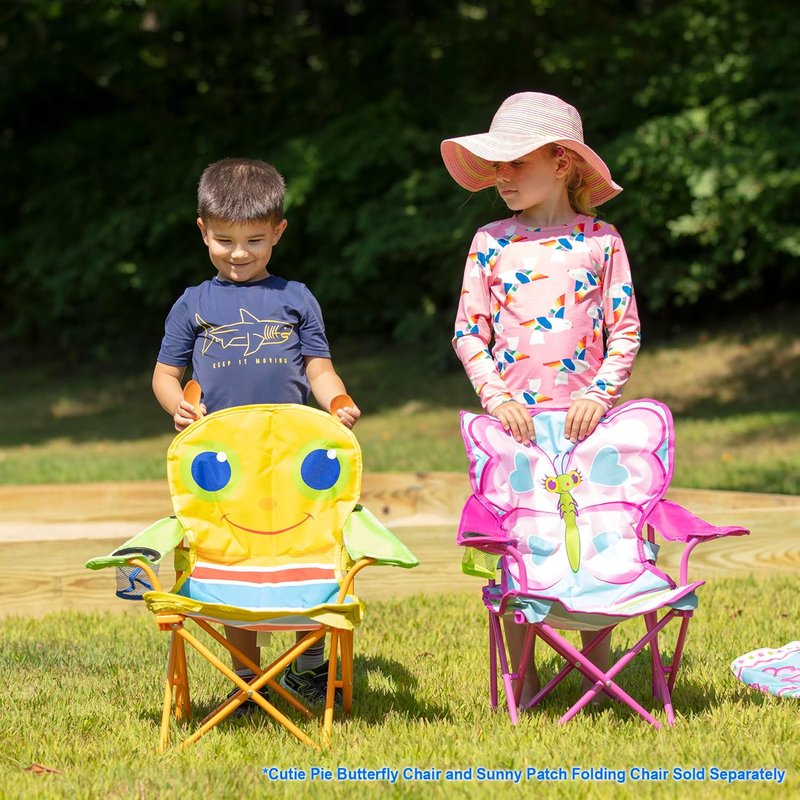 Melissa & Doug Folding Lawn & Camping Chair - Sunny Patch Giddy Buggy Design | Lightweight & Portable