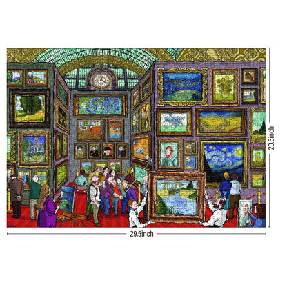 Antelope - 1000 Piece Puzzle for Adults, Van Gogh Jigsaw Puzzles 1000 Pieces, Van Gogh's Time Travel to Muse Da Orsay Puzzles for Adults 1000 PC by Alireza Karimi Moghaddam