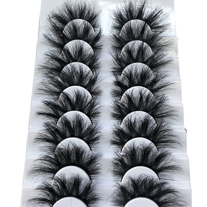 GMAGICTOBO False Eyelashes Wispy Eyelashes Faux 3D Mink Lashes Thick Volume Long Soft Dramatic Strip Eye Lashes Pack 8 Pairs