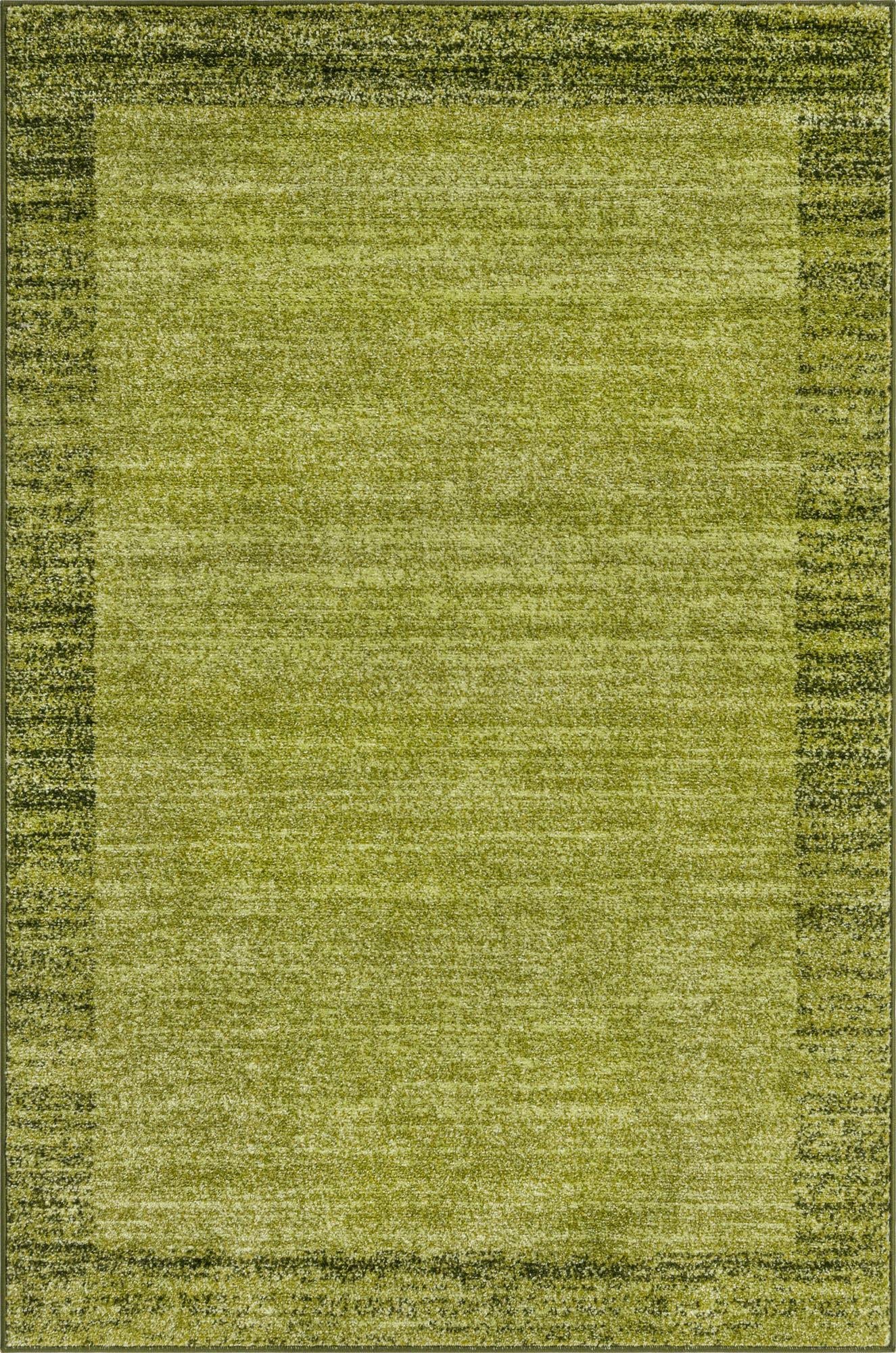 Unique Loom Del Mar Collection Area Rug - Abigail (4' 1" x 6' 1" Rectangle, Light Green/ Ivory)