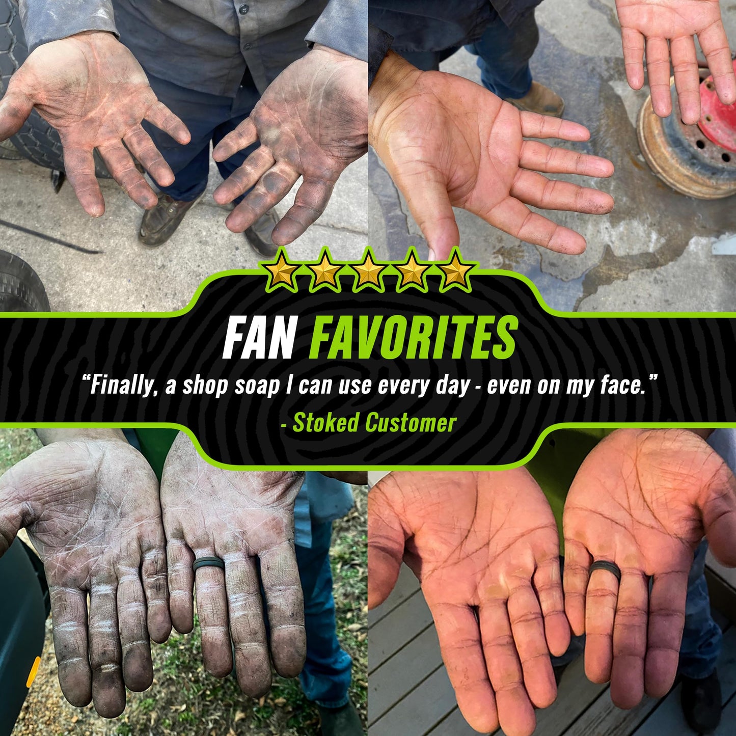 Grip Clean - Hand Cleaner for Mechanics – Heavy-Duty Mechanic Soap, Liquid Hand Soap with Natural Pumice & Clay to Absorb Tough Grease, Oil & Dirt – Moisturizing Coconut Oil, Lime Scent (8oz)