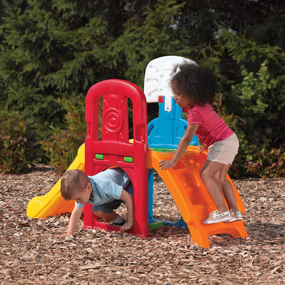 Step2 Game Time Sports Climber, Kids Indoor/Outdoor Playset, Backyard Playground Set, Slide, Climbing Wall, Basketball Hoop, Outside Jungle Gym, For Toddlers 2-6 Years Old