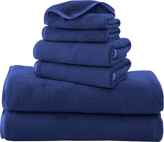 TENSTARS Luxury Silk Hemming Towel Set