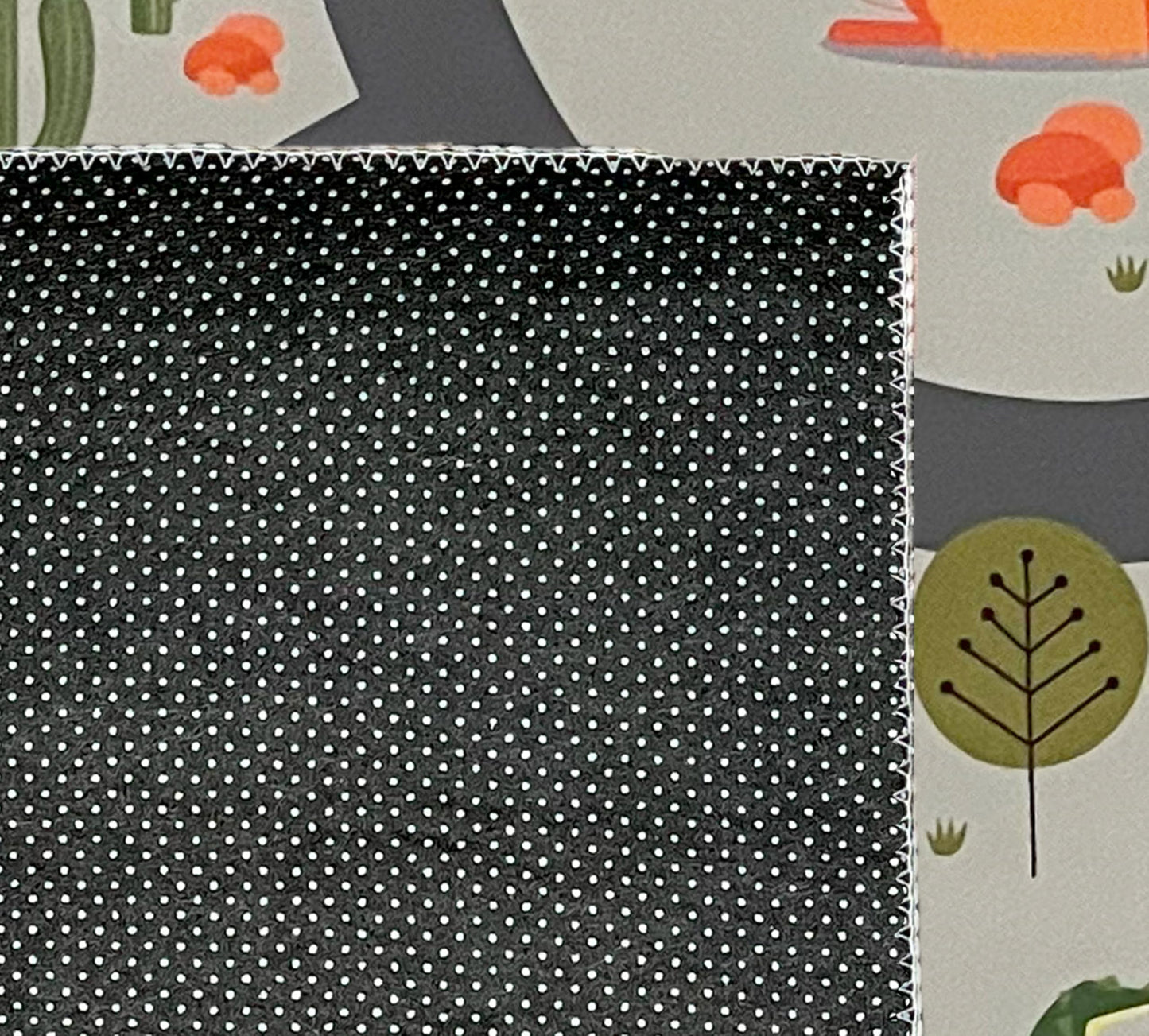 the carpet Happy Life Play mat, washable, for children's rooms, designs: street, road, jungle, animals and cars, green-2, 80 x 150 cm