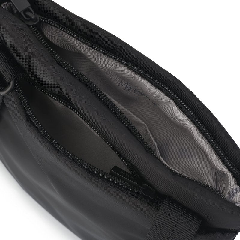 Hedgren LEONCE Crossbody Bag - RFID Protection, Zip Lock, Pen & Slip Pockets, Water-Repellent, 0.92L - Black