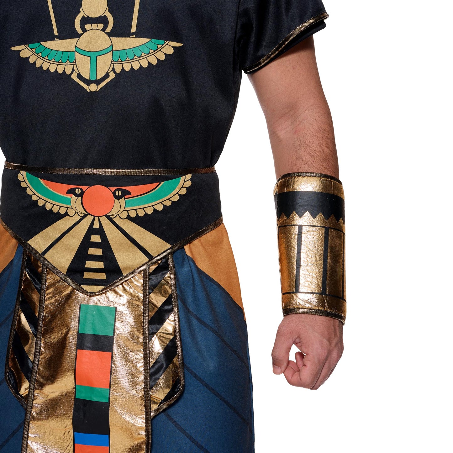 Spooktacular Creations Halloween Egyptian Pharaoh Costume Men, Adult Pharaoh Halloween Costume for Men Role-Playing Cosplay (Large)