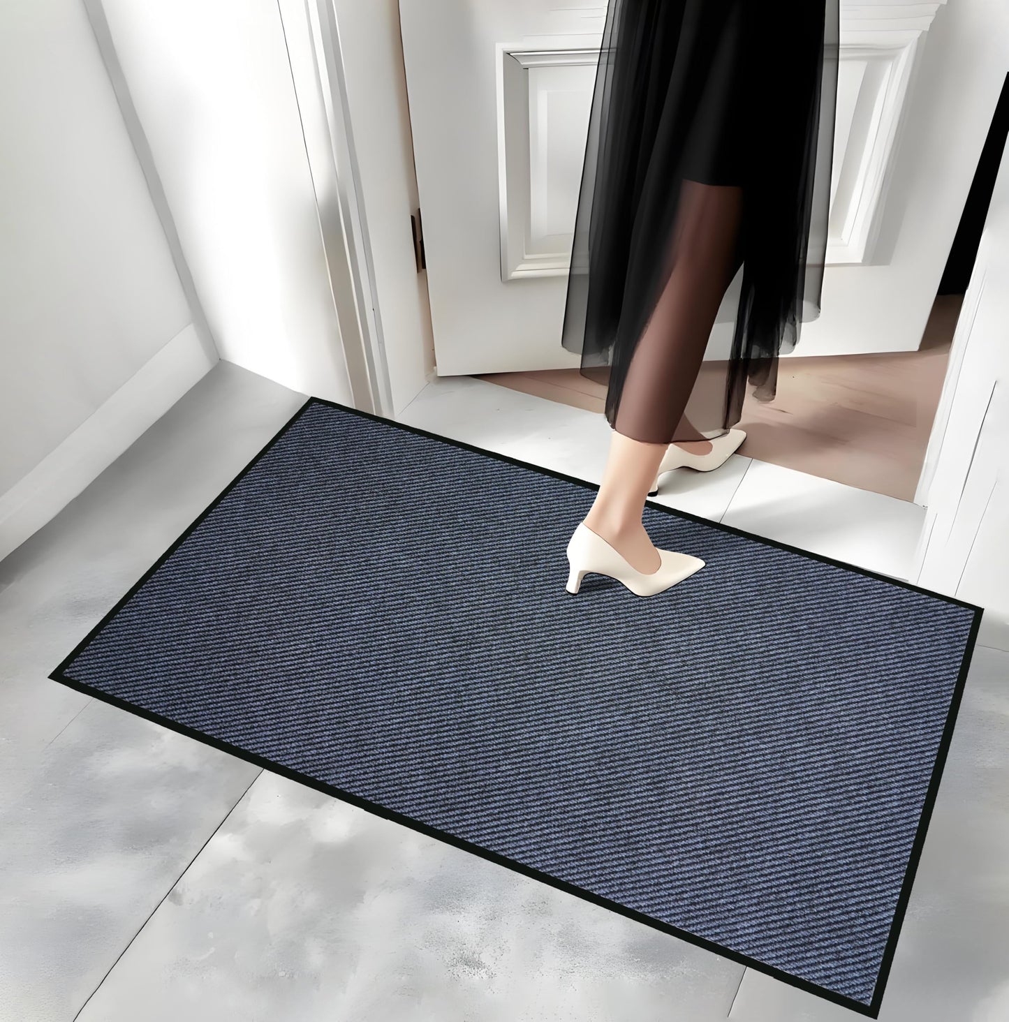 48x72inch Commercial Grade Entrance Mat Heavy Duty Doormat for High Traffic Entryways Rug All Weather Door Floor Mat with Ultra Grip PVC Backing Non Slip Welcome Mat for Patio,Entry,Indoor Outdoor