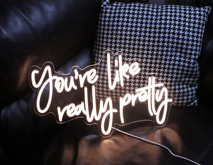 Hello Gorgeous Neon Sign Hello Beautiful Pink LED Neon Lights for Home Wedding Birthday Backdrop Bacelorette Party Wth Dimmable Switch(5V,16.5X10.6inches)