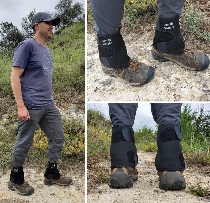 Low Gaiters - Hook & Loop Design for Easy On/Off - Neoprene Leg Gaiters for Hiking, Cross Country Skiing, Yard Work - Comfortable, Snug Fit (Pair)