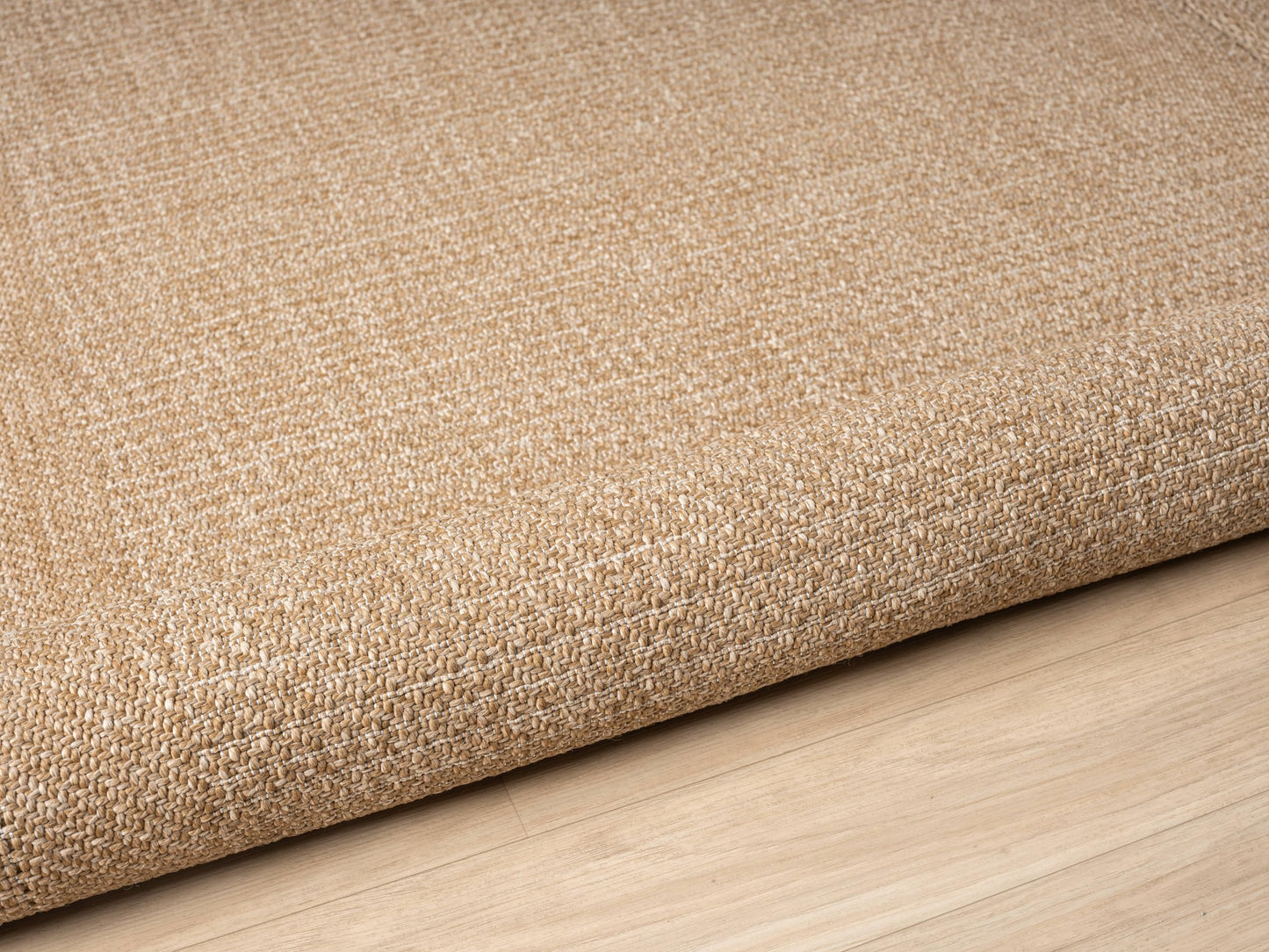 RUGGERRUGS Berry Easy Jute Indoor Outdoor Rug, 5x7 Neutral Bordered Jute Look, Weather Resistant, Easy Care, Lightweight Outdoor Farmhouse Carpet for Patio, Porch, Living Room (5' x 7', Natural)