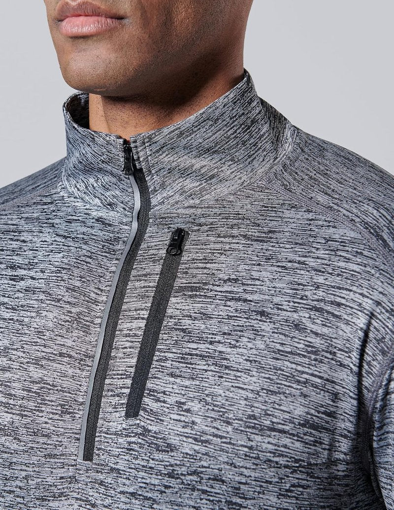 Men’s Quarter-Zip Pullover Jackets - Lightweight Long Sleeve Athletic Shirts for Performance & Running | 3-Pack