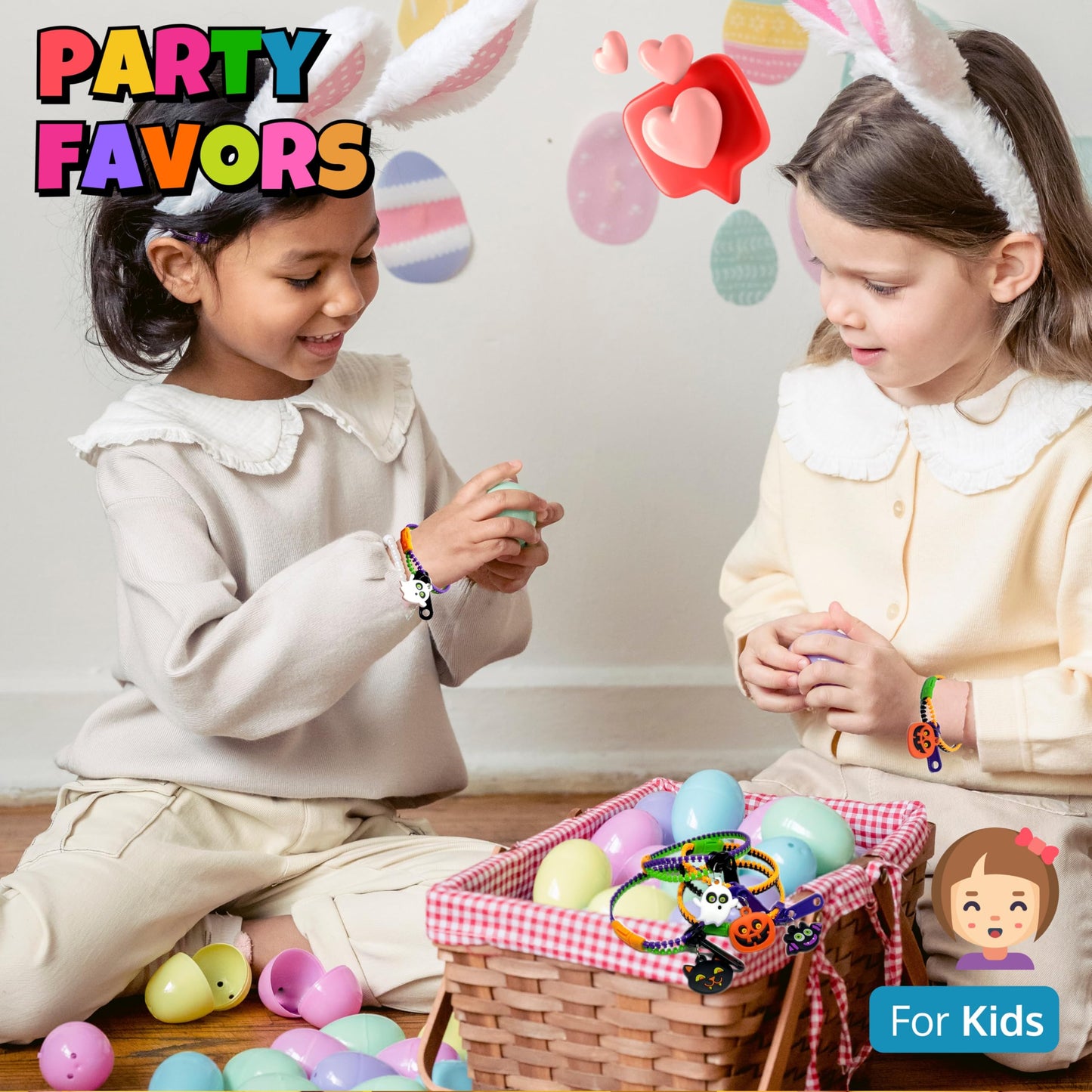 UpBrands 24-Pack Halloween Bracelets for Kids – Zipper Fidget Toys, Small Goodie Bag Stuffers, Party Favors, Trick-or-Treat Giveaways & Prizes