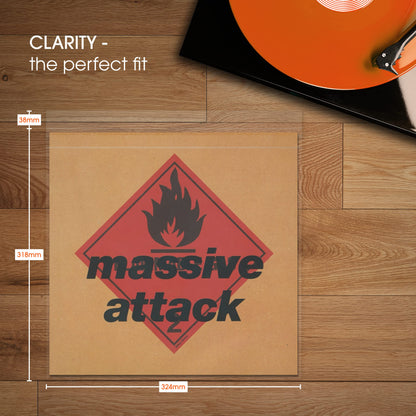 Clarity 12" Super Clear Gatefold Resealable Outer Vinyl Record & LP Blake Sleeves Covers (Pack of 50)