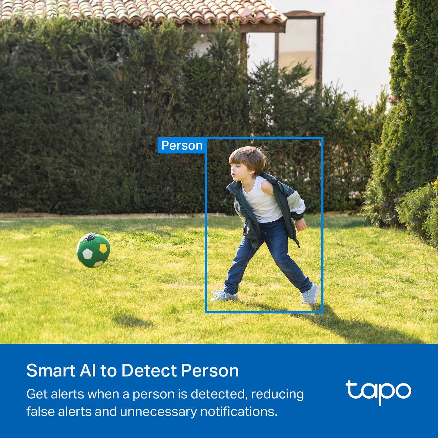 Tapo SolarCam C403 Kit, Outdoor Battery Camera w/Solar Panel, Wireless, 1080P, Free Person Detection, SD/Cloud Storage, Color Night Vision, Built-in Spotlights & Alarm, No Hub Needed, Black