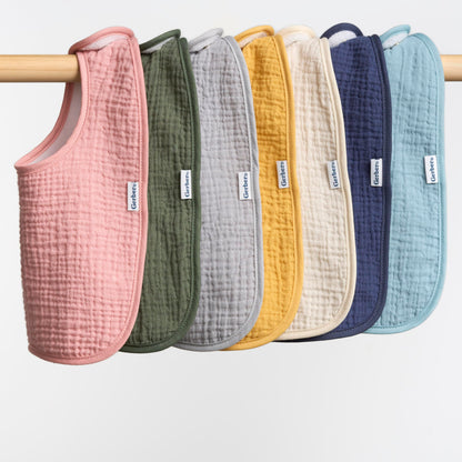 Gerber Baby Muslin 8 Pack Drooling Bibs, Multi Boy, One Size