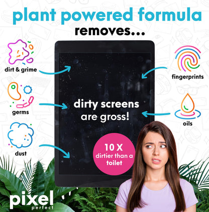 Pixel Natural Screen Cleaner Spray for TV, Laptops, Computers, Monitors, Phones Cleaning Kit (120ml - 4.2oz)