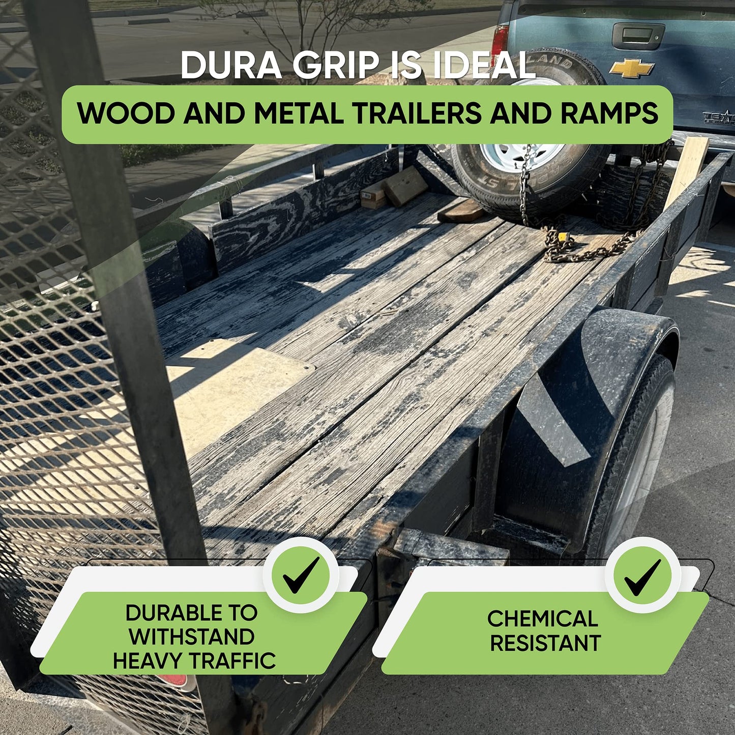 Dura Grip Anti-Slip Paint for Concrete, Wood, Tile and Metal – Non-Skid Coating for Floor, Decking and Ramps – Gallon (Sand)