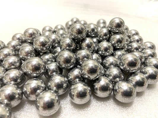 Alien Play 100 X 43 Cal Aluminum Balls for Self Defense and Target Practice, Solid Hard .43 Caliber Alu Paintballs Fit for T4E Walther PPQ/ TPM1 and Glock17/G17 (Silver)