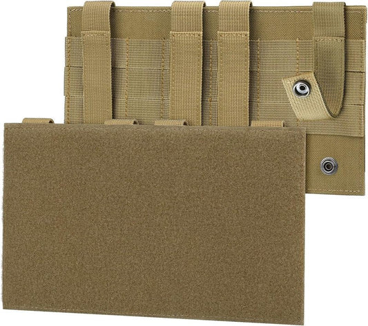 Molle Hook & Loop Panel - Tactical Mounting Placard for Pouch | 10.2" x 5.9" Attachment for Morale Patches & Backpack Accessories