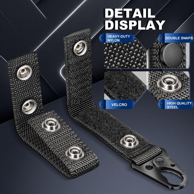 Mihoutal 5 Pcs Belt Keepers for Duty Belt, Nylon Basketweave Belt Keepers for 2" Wide Police, Law Enforcement, Correctional Officer, Molle Battle and Tactical Belts