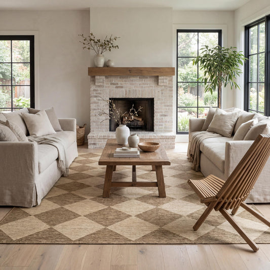 nuLOOM Outdoor Performance Collection Sabina Brown/Ivory, 8' x 10', Soft and Cozy, High Traffic, Stain Resistant, Easy Clean, Durable Area Rug for Indoor/Outdoor Patio, Deck, Porch, Garden, Courtyard