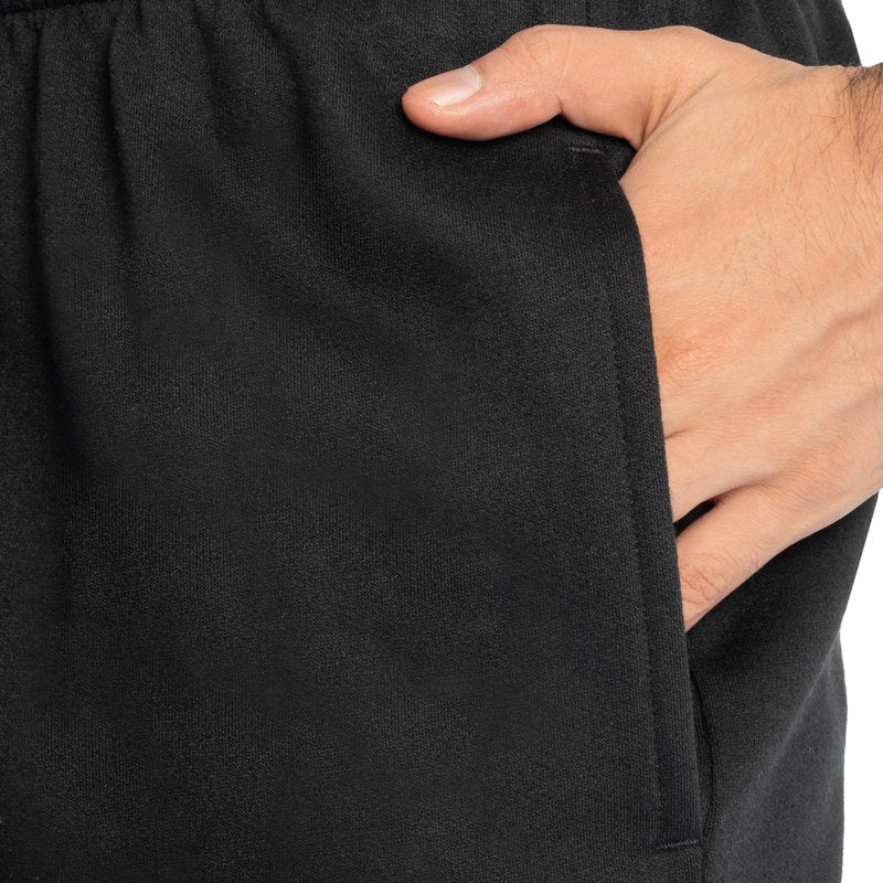Fruit of the Loom mens Eversoft Fleece & Joggers (Regular Big Man) Sweatpants, Elastic Bottom - Black, 4X-Large US