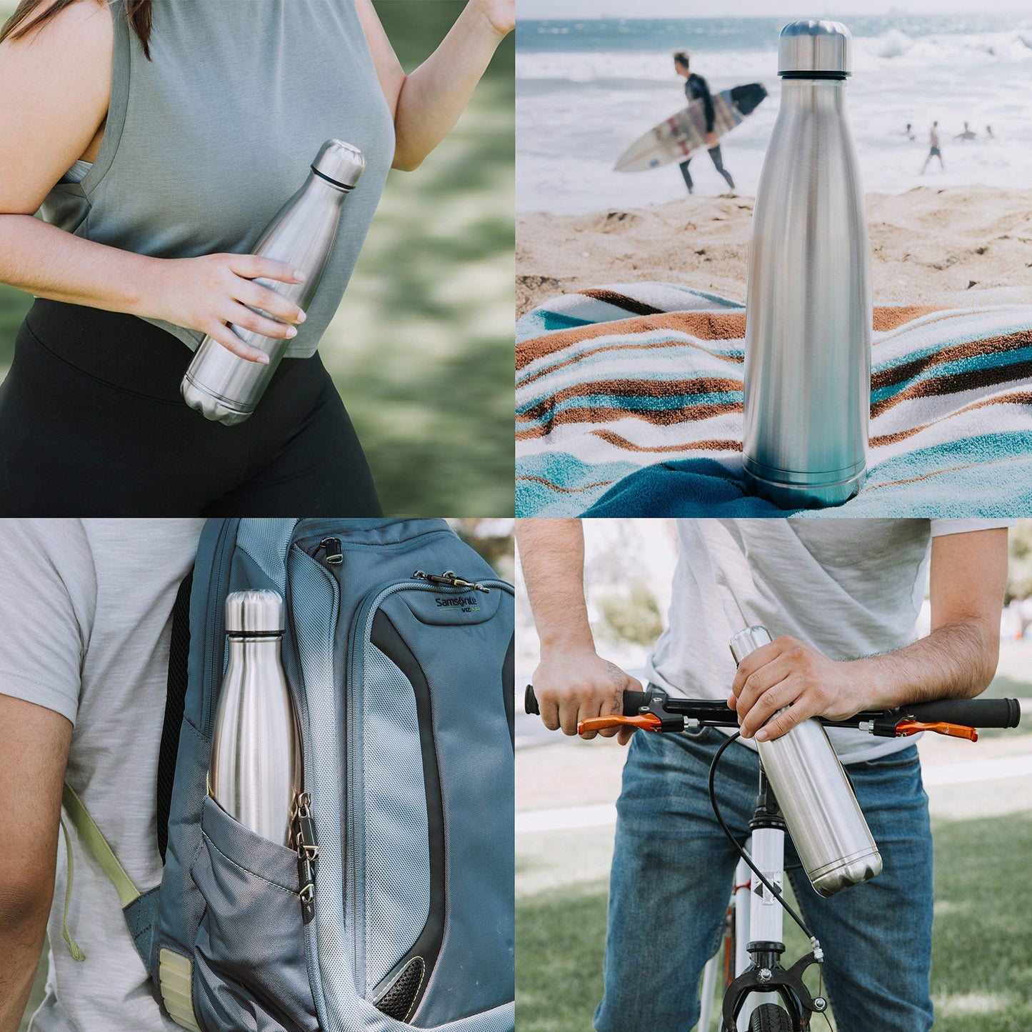 Diversion Water Bottle Can Safe by Stash-it, Stainless Steel Tumbler with Hiding Spot for Money, Discreet Decoy for Travel or at Home, Bottom Unscrews to Store your Valuables