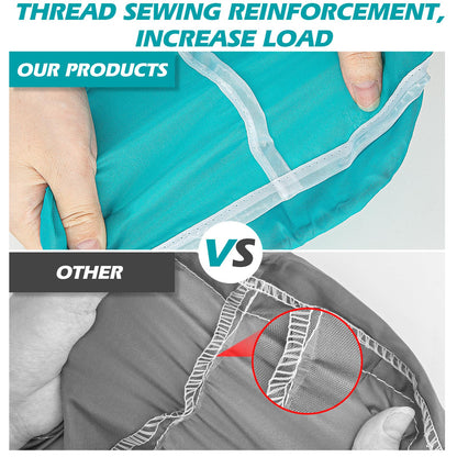 Isink Laundry Bag,2 Pack Travel Laundry Bags for Dirty Clothes,Large Laundry Bags for Camping & Traveling,Dirty Clothes Travel Bag,24" x 36" (Cyan + Gray)