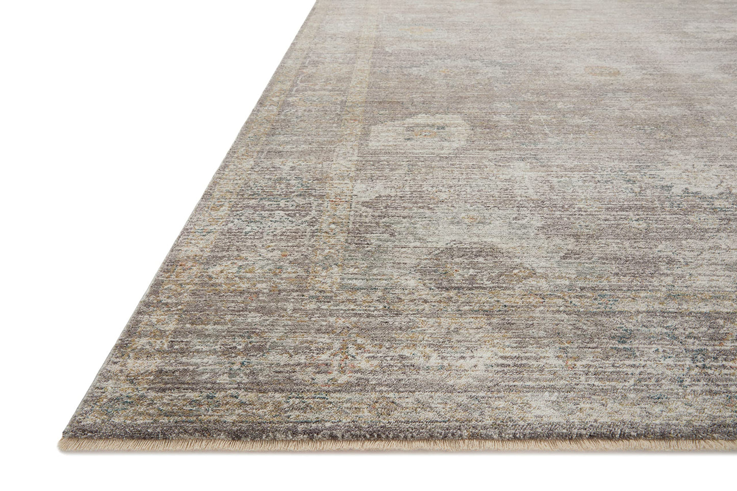 Loloi Magnolia Home by Joanna Gaines Millie Collection MIE-05 Stone/Natural 7'-10" x 10', .25" Pile Height, Area Rug