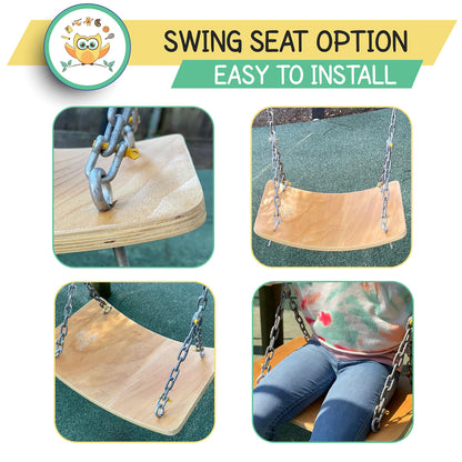 DaWikity Kids Balance Board - Wooden Wobble Board for Kids - Compact Balancing Trainer - Poplar Core - Eco-Coating - Sensory Motor Development - Core Strengthening - 17x12x3", Up to 480 lbs Capacity