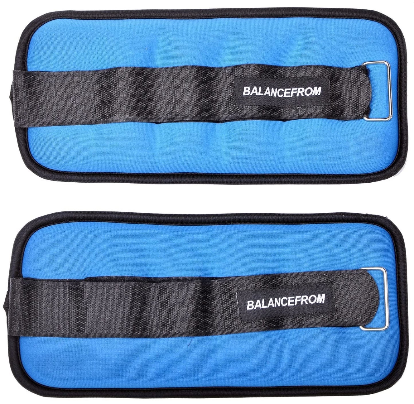 Fitvids Fully Adjustable Ankle Wrist Arm Leg Weights, 2 lbs each (4-lb pair), Blue