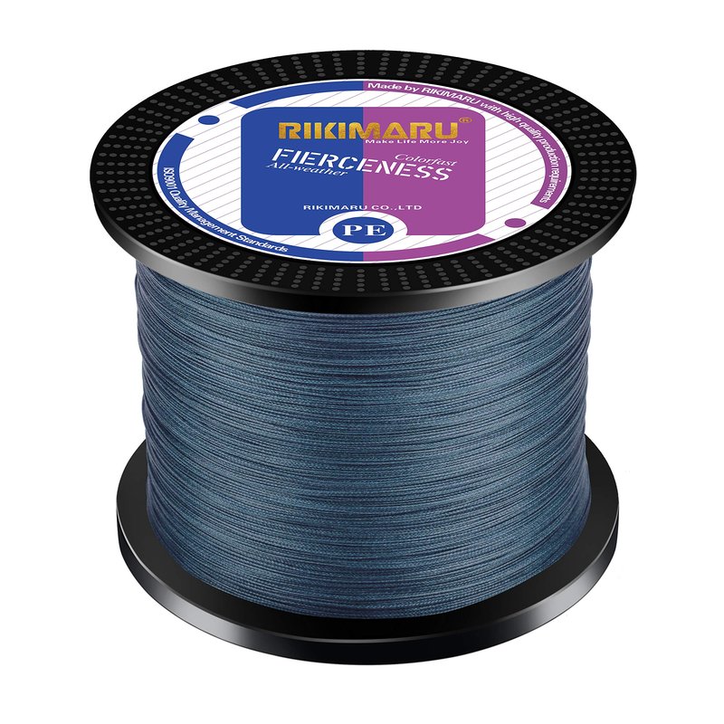 Braided Fishing Line Abrasion Resistant Superline Zero Stretch&Low Memory Extra Thin Diameter Dark Gray 327Yds,20LB