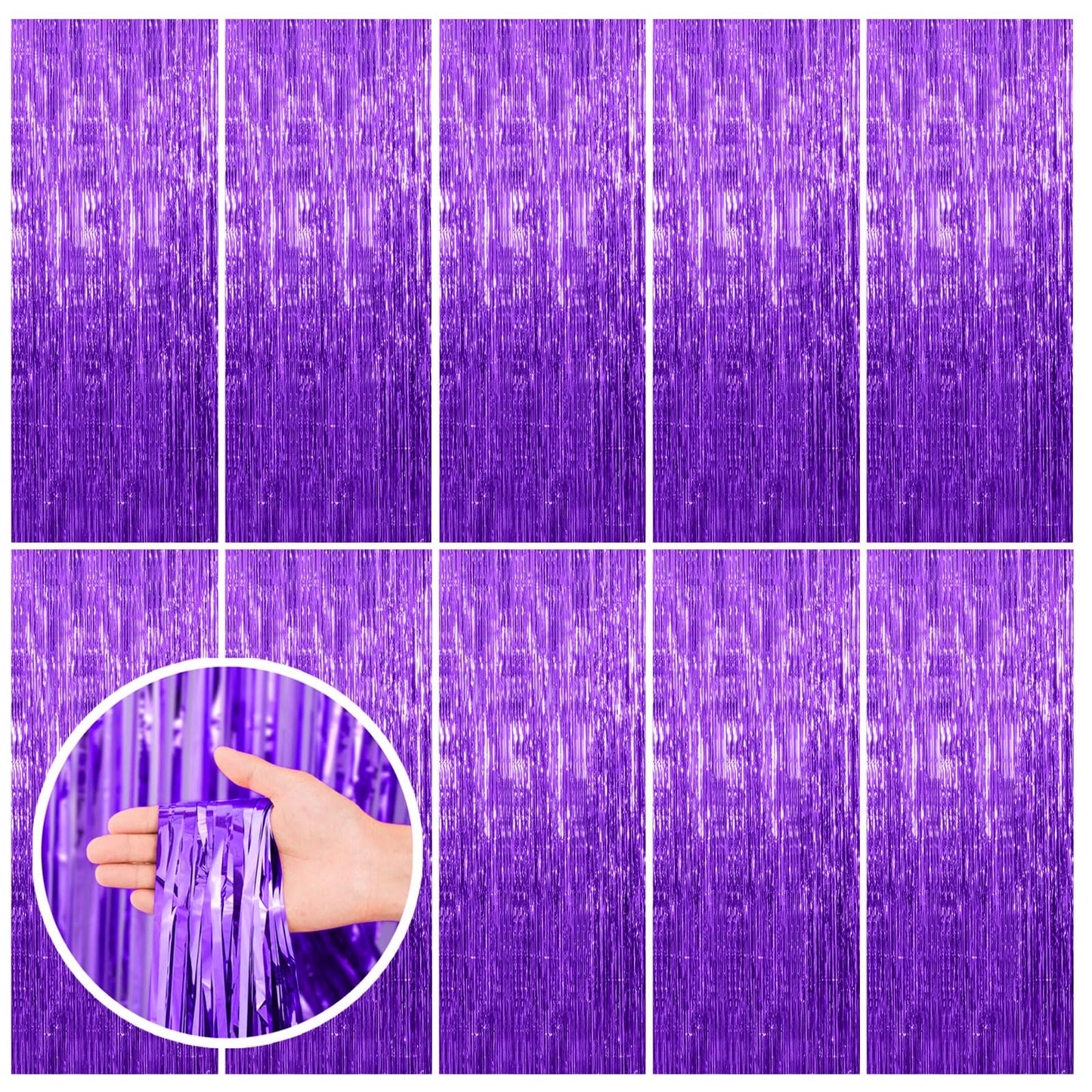 2 Pack Pink Backdrop Party Decorations Tinsel Curtain Party Backdrop Foil Fringe Birthday Decorations Photo Booth Streamer Backdrop Pink Theme Bachelorette Graduation Decor