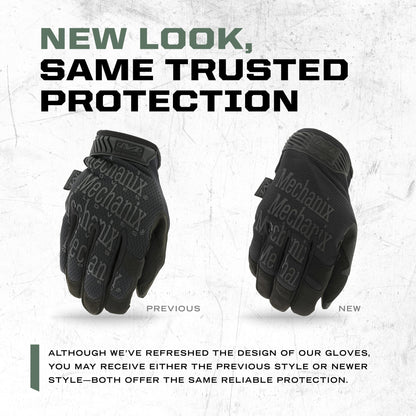Mechanix Wear: The Original Covert Work Gloves with Secure Fit, Flexible Grip for Multi-purpose Use, Durable Touchscreen Safety Gloves for Men (Black, Small)
