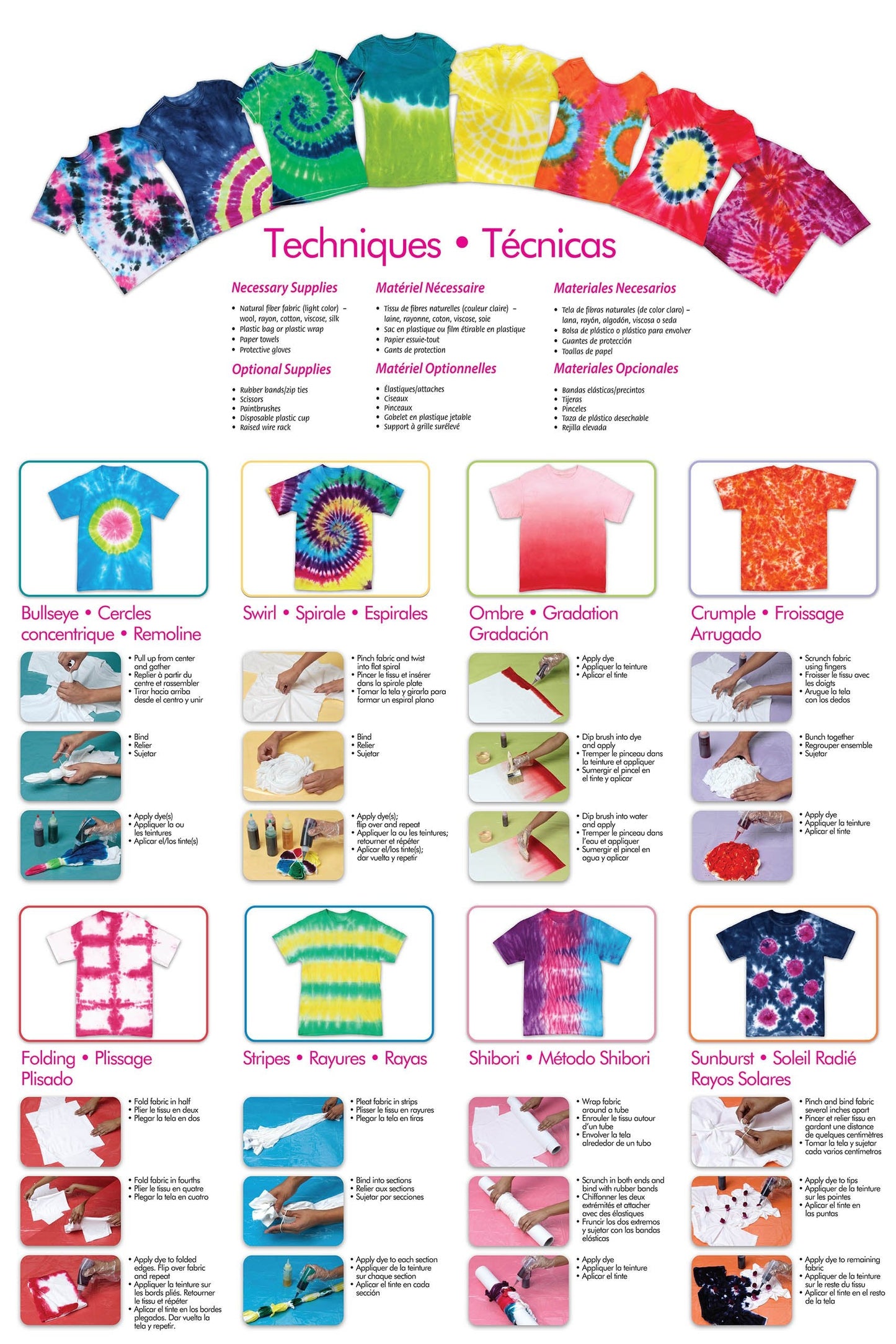 I Love To Create Tulip One Step Tie Dye Ultimate 5 Color Kit, 59 Pieces