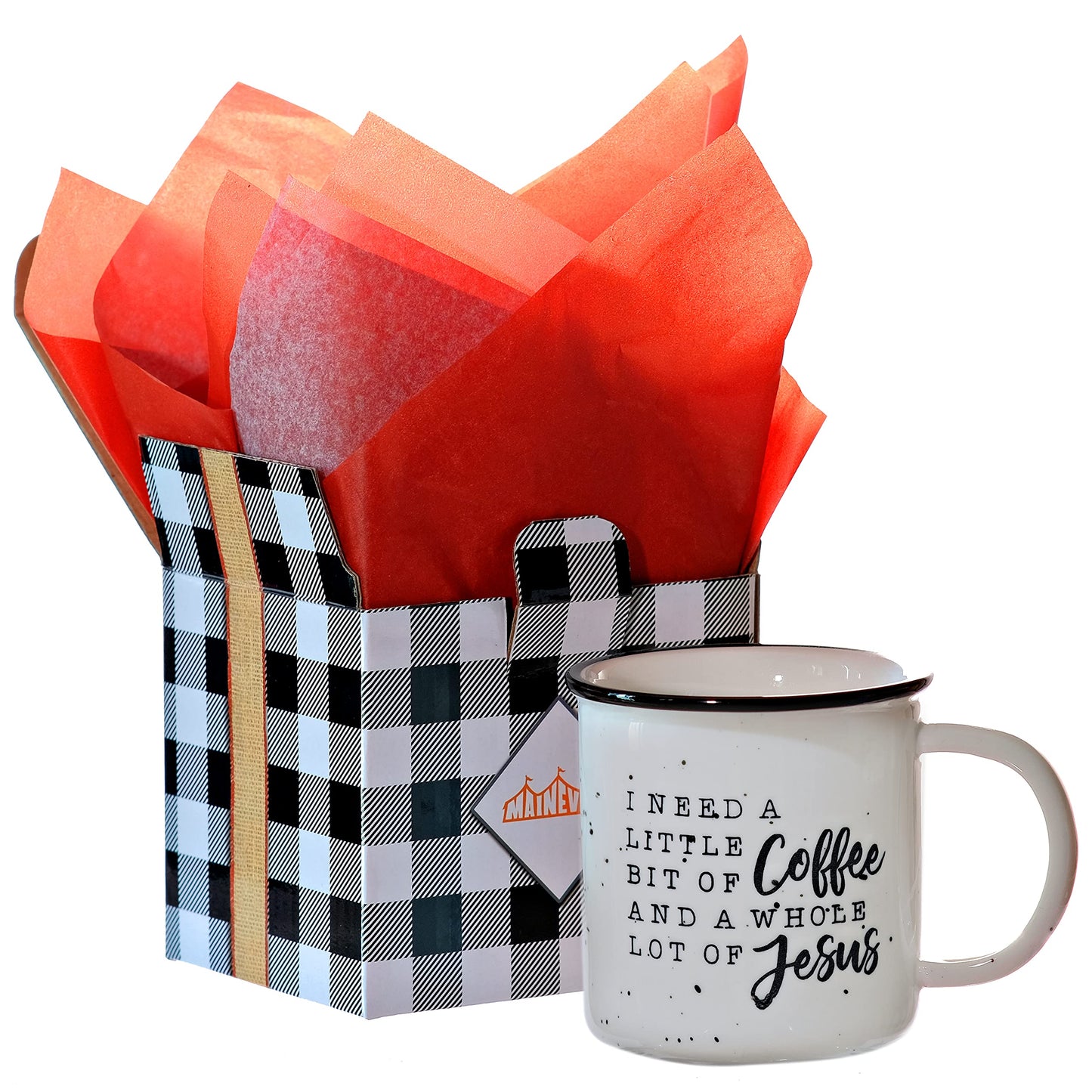 MAINEVENT All I Need is A Little Coffee and A Whole Lot of Jesus Mug 11 Ounce, All I Need is Coffee And A Whole Lot of Jesus Ceramic Mug