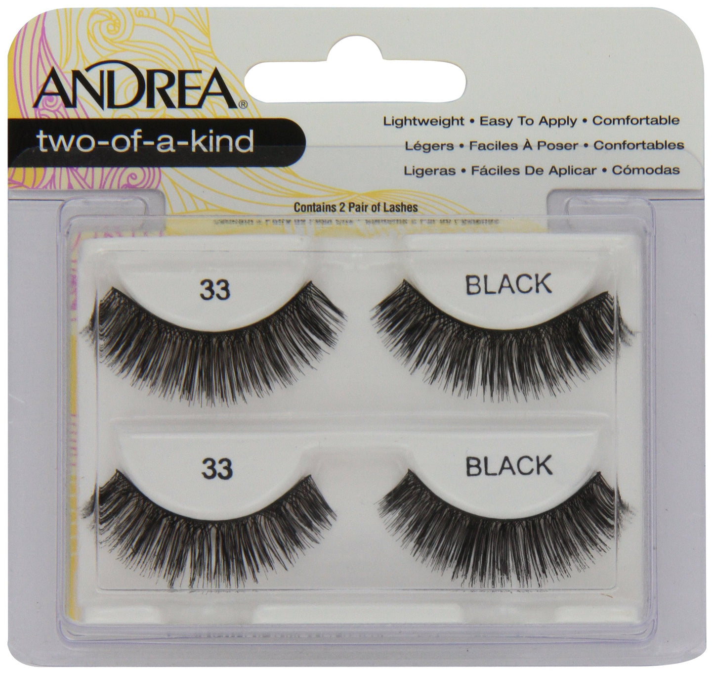 Andrea Twin Pack Lashes, #33, 0.04 Pound