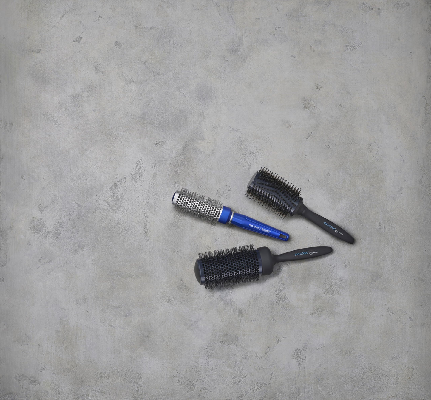 Bio Ionic BlueWave Conditioning Square-Round Brush – Create Volume & Smooth Hair Quickly, Crimped Bristles Add Root Tension, Styling Brush For Bouncy Blowouts, All Hair Types & Textures