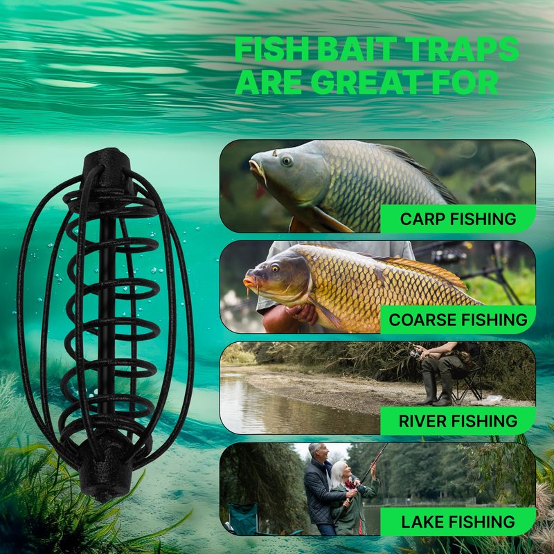 10pcs New Spring Fishing Feeder 25g/0.88oz Carp Сrucian Bream Fishing Tackle