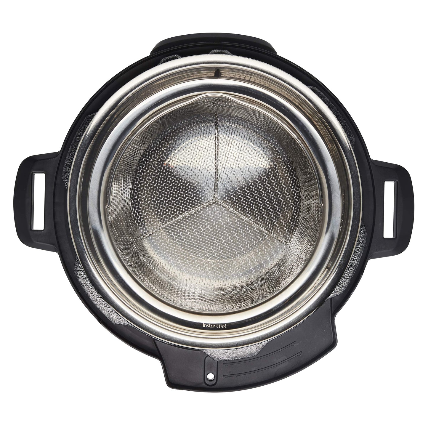 Instant Pot Official Large Mesh Steamer Basket, Stainless Steel, Round - Versatile Steamer & Strainer for Vegetables, Fish, and More - Durable, Rust-Resistant, Easy-Lift Handle, Dishwasher Safe