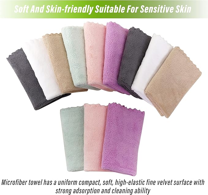 TENSTARS 12 Pack Premium Washcloths Set