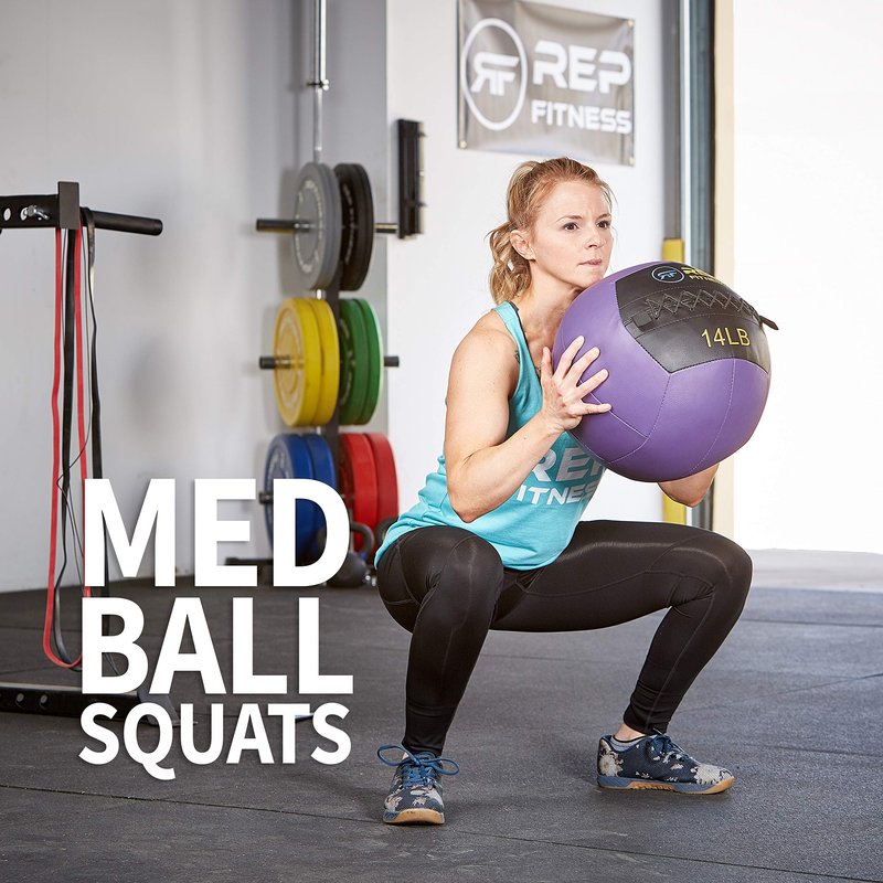 REP Weighted Slam Balls for Home Gym Fitness | 4 lb Soft Textured Medicine Ball Options | Heavy Sand-Filled Workout Weights for Strength, Core Training, Crossfit, Conditioning & Slam Ball Exercises