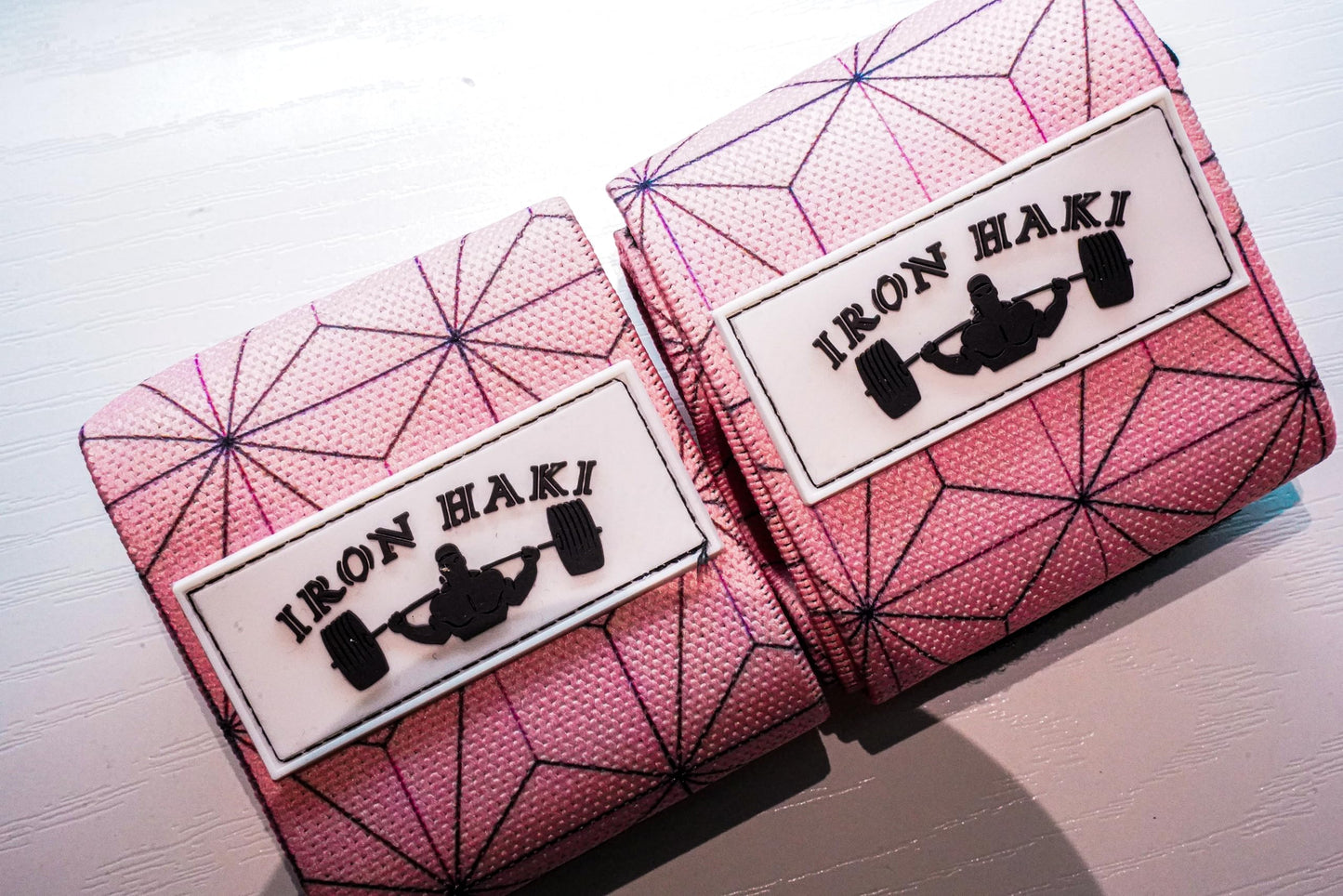 Generic Anime Wrist Wraps Ideal for Weightlifting, Powerlifting, and CrossFit. One Size Fits All. Premium Wrist Support for Gym Workouts (Pink Nez), Black